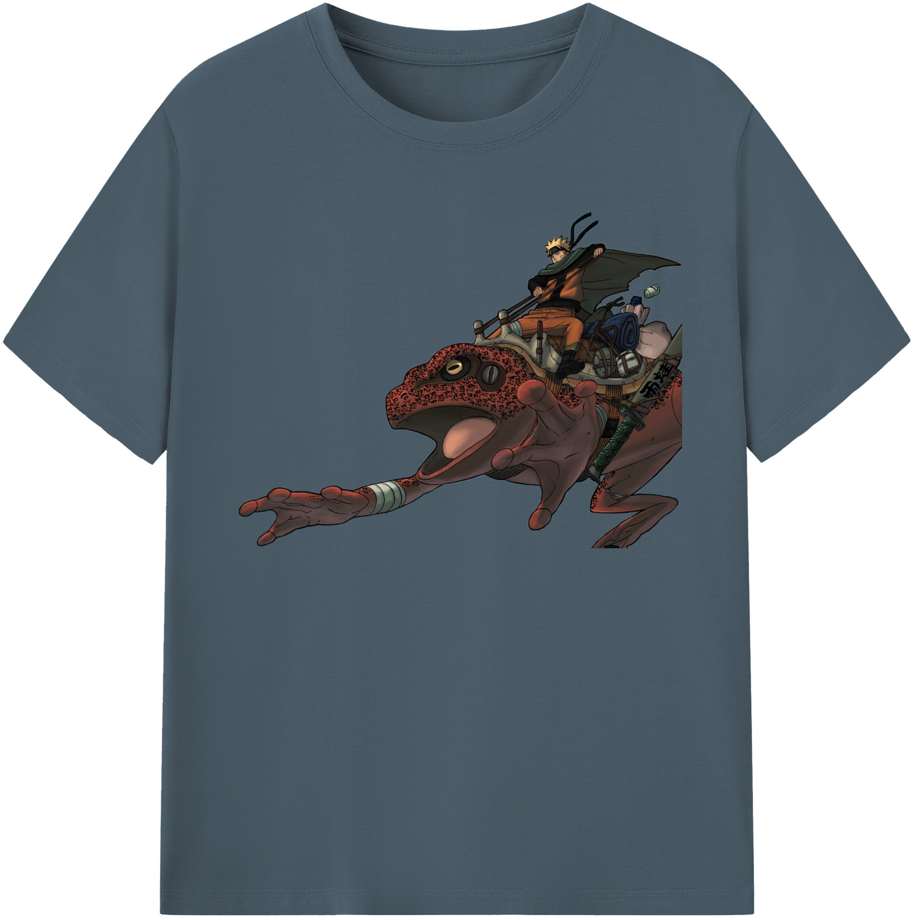 （画像用） NARUTO -ナルト- うずまき ナルト Uzumaki Naruto 綿100％半袖Tシャツ（フロントプリント）